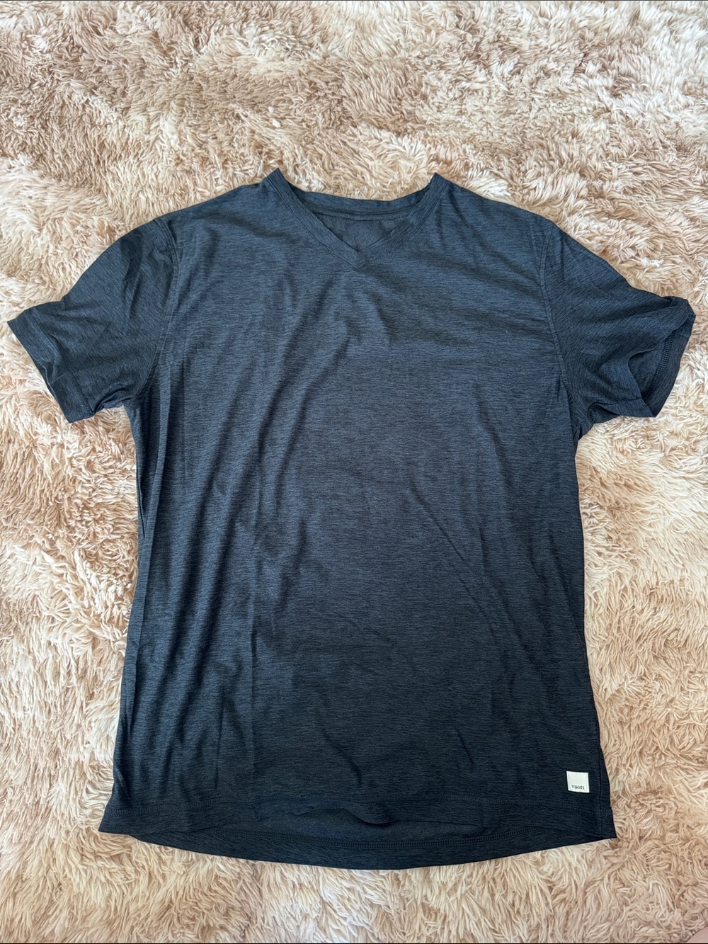 Vuori Charcoal Heather Short-Sleeve Crew Tee